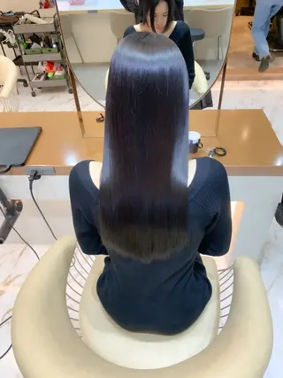 セミロング カラー パーマ ✨美髪矯正×髪質改善 🍎カイト🍎渋谷のヘアスタイル