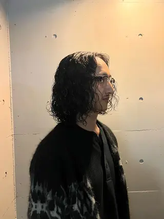ミディアム パーマ メンズ fifth PARK HIN★T★のヘアスタイル