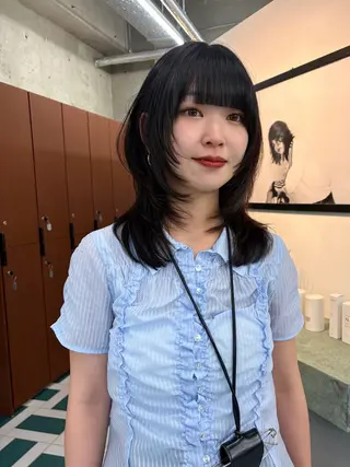 ミディアム RIN🎀レイヤー/ ボブ/オリーブカラーのヘアスタイル