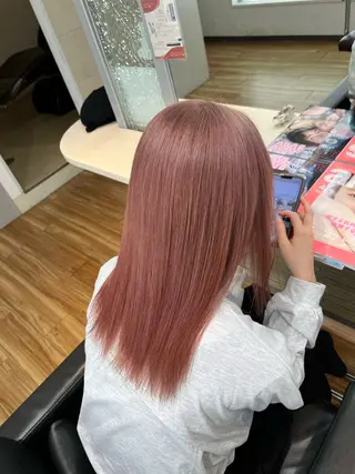 セミロング カラー 土井 祐之介のヘアスタイル