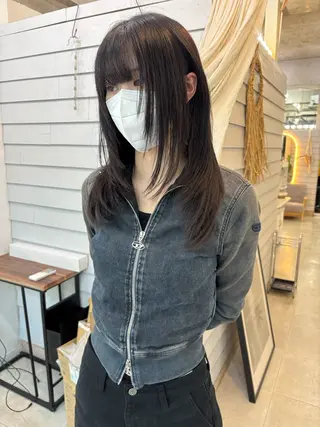 ミディアム カラー GiseL 博多筑紫口店のヘアスタイル