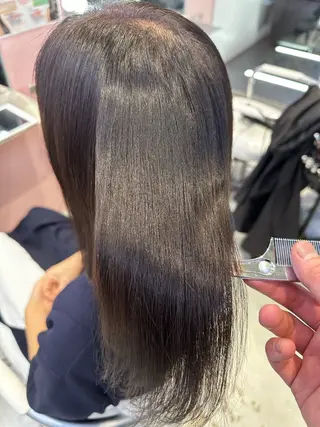 ロング パーマ ✨縮毛矯正✨ 知念あたるのヘアスタイル