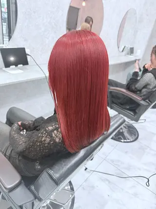 ミディアム カラー 🌺ハイトーン🌺 矢葺 なぎさ🌺🌺のヘアスタイル