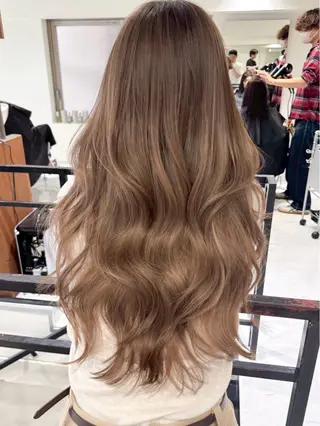 セミロング カラー ヘアアレンジ 🫧透明感カラー/ Wカラー🫧namiのヘアスタイル