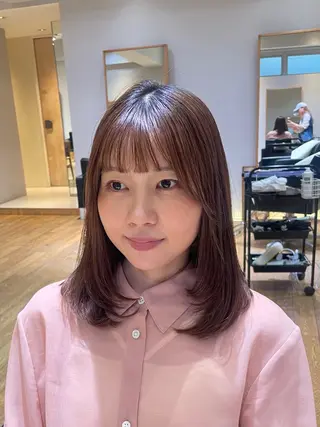 ミディアム パーマ 縮毛矯正/レイヤー 🌙児玉光瑠のヘアスタイル