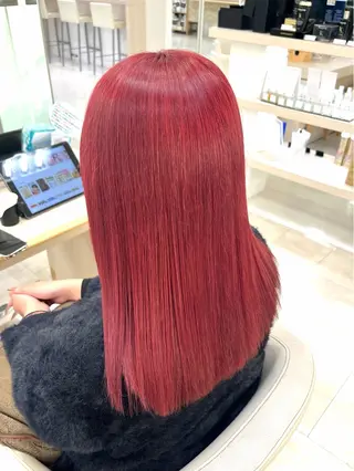 セミロング カラー 暖色/ブリーチカラー 🎀 M i k uのヘアスタイル