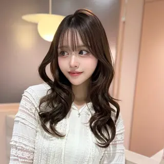 ロング カラー 透明感/艶カラー 💘Hanaのヘアスタイル