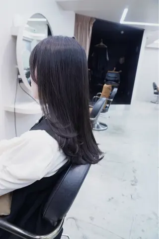ロング 似合わせレイヤー ‪ෆ‪.*艶髪補修のヘアスタイル