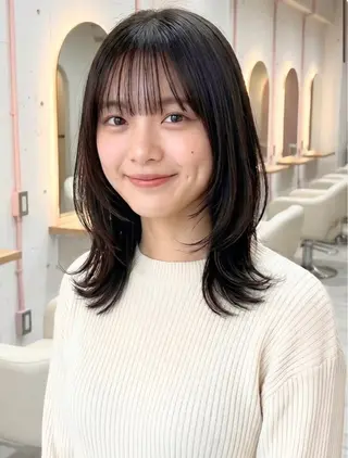 ミディアム ⭐️モデル大募集⭐️ 森下ゆうき⭐️のヘアスタイル