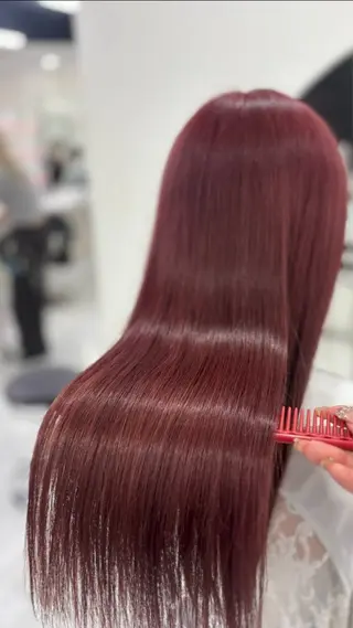 ロング 🎀暖色カラー🎀 韓国ヘア まなかのヘアスタイル