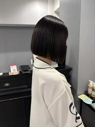 ショート りんと/天神/カット モデル募集/艶カラーのヘアスタイル