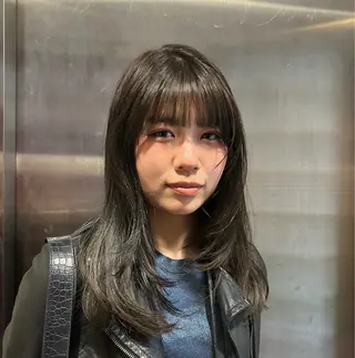 ミディアム ayano/パーマ/ 暖色カラーのヘアスタイル