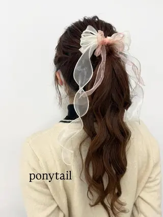 ヘアアレンジ ゆあ/ 暖色カラーのヘアスタイル