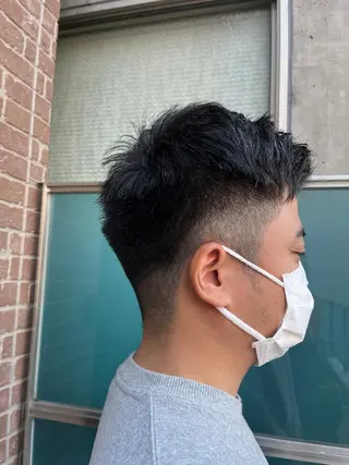 ショート カラー パーマ ヘアアレンジ メンズ キッズ ネイル アイブロウ 久木原 ゆりのヘアスタイル