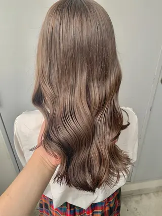 セミロング カラー ヘアアレンジ Over hair_ misakiのヘアスタイル