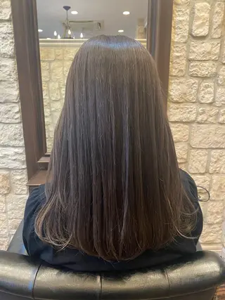 セミロング カラー ブリーチカラー⸜♡⸝ クルミ🐍のヘアスタイル