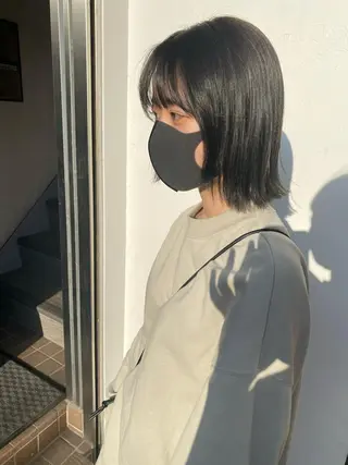 ミディアム カラー MR.GOOD MORNINGフジイのヘアスタイル