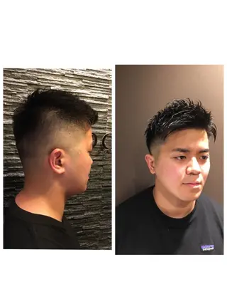 ショート 店長💈山田竜太 BARBERのヘアスタイル
