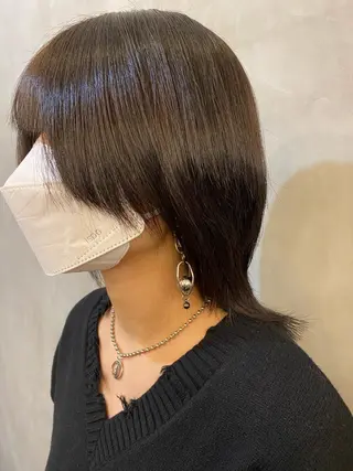セミロング パーマ 小顔カット 🌿リョウカのヘアスタイル