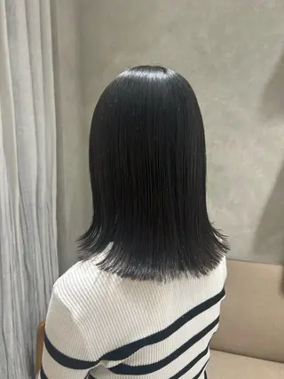 ミディアム mayu ☺︎ / ワンカラー上永谷のヘアスタイル