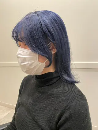 ミディアム カラー メンズ特化 パーマ/オザワのヘアスタイル