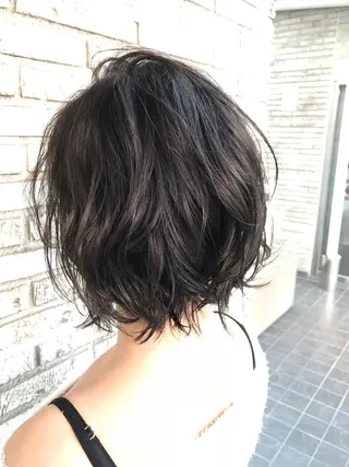 ショート カラー メンズ特化フェード パーマ小林裕史のヘアスタイル