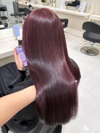 ミディアム カラー ヘアアレンジ 💟RINNA 艶カラー💟のヘアスタイル