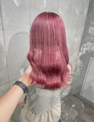 ミディアム カラー ベージュカラー💖 やすひろのヘアスタイル