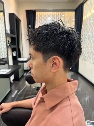 メンズ ナチュラルヘア 神田一瑳のヘアスタイル