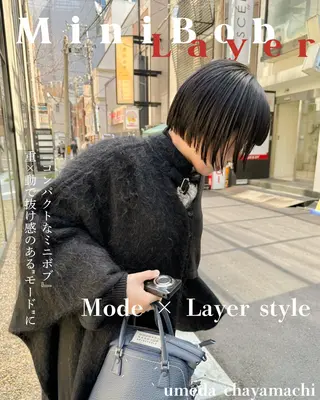 ショート ボブ/パーマ 古家 佑真のヘアスタイル