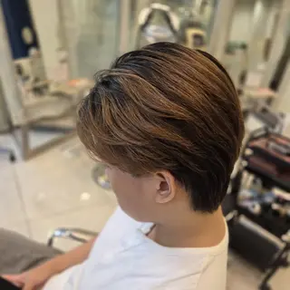 パーマ ロング メンズ 髪質改善 カミムラのヘアスタイル