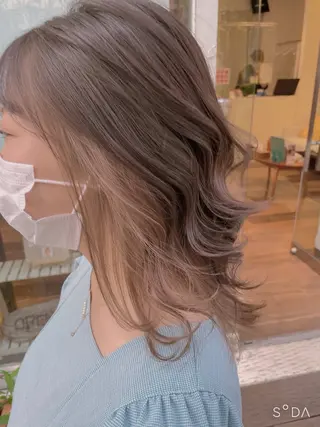 セミロング 脇坂 誠也のヘアスタイル