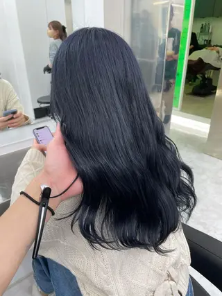 ロング カラー ヘアアレンジ 縮毛矯正/髪質改善/ ブリーチ毛/木元渓太のヘアスタイル