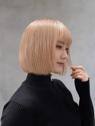 ミディアム ブリーチカラー特化 美容師/𝕐𝕌𝕀のヘアスタイル