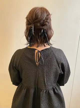 ミディアム ヘアアレンジ 谷川 未来のヘアスタイル