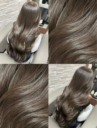 ロング カラー 日菜多. レイヤー/艶カラーのヘアスタイル