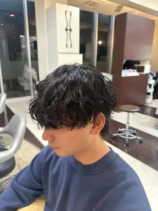 ショート カラー パーマ メンズ 成田No.1 メンズヘア/清和武虎のヘアスタイル