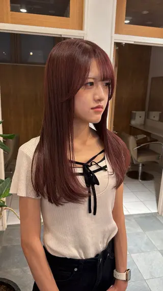 ロング たるみことり🌼 レイヤー・パーマのヘアスタイル