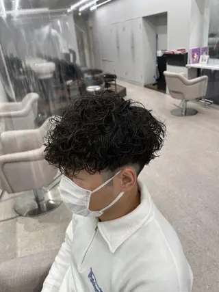ショート 京都河原町 メンズパーマ助川龍哉のヘアスタイル