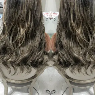 ロング カラー ヘアアレンジ See by merのマツエク・マツパデザイン