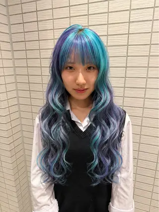 ロング カラー 【暖色カラー＋色持ち 重視】💟まなみのヘアスタイル