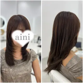 ロング カラー ✄﻿aini天王寺 ✄﻿ゆ乃のヘアスタイル