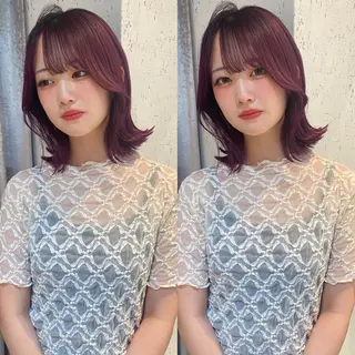 ミディアム カラー mai / linoah˚✧のヘアスタイル
