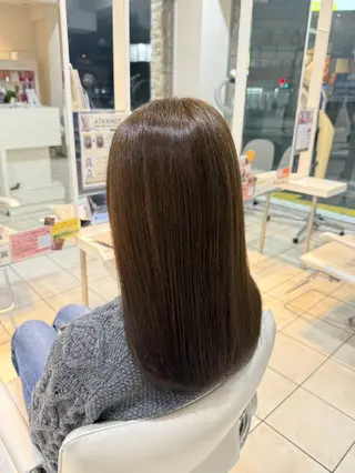 セミロング 透明感カラー×美眉 🎀みゆう🎀のヘアスタイル