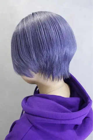 ショート カラー ヘアアレンジ lani ブリーチ /ダブルカラーのヘアスタイル