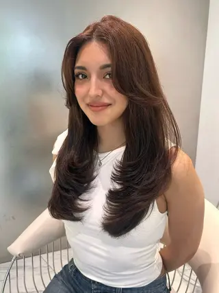 ロング カラー オールマイティ美容師 💋𝑨𝑵𝑵𝑨のヘアスタイル