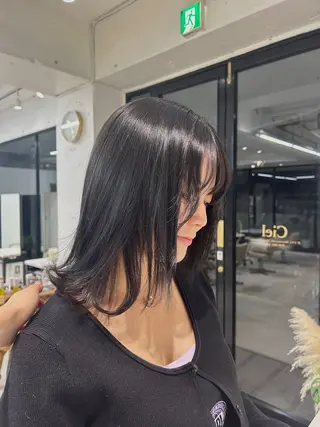 ミディアム カラー ayana /透明感カラー🤍のヘアスタイル
