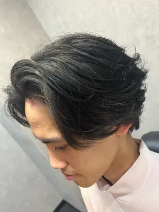 ミディアム パーマ 🌈予約の98%パ ーマ⭕️🌈福本のヘアスタイル