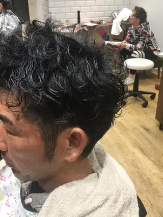 ショート メンズパーマ 堤　生智のヘアスタイル