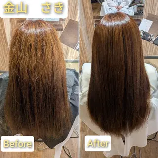 ロング さき⭐ 縮毛矯正専門のヘアスタイル